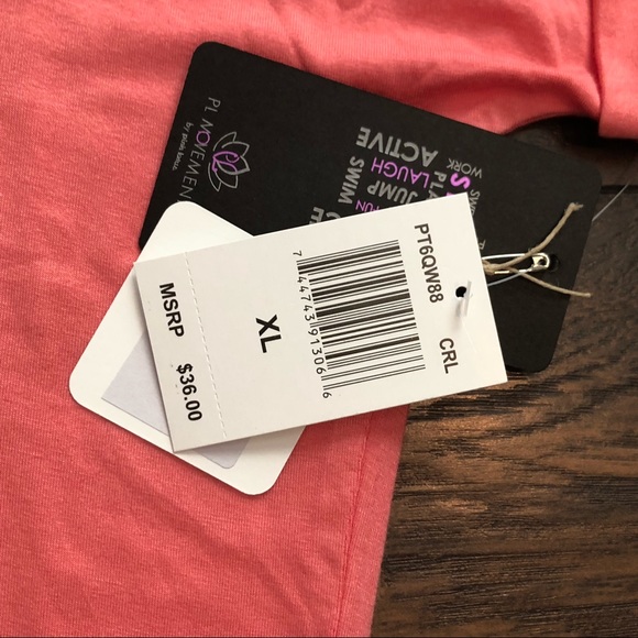 🆕🛍 Pink Lotus Open Back Top in Coral size XL - Picture 4 of 4